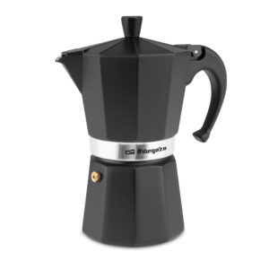 CAFETERA ORBEGOZO KFN 610 ALUMINIO NEGRA 6T.