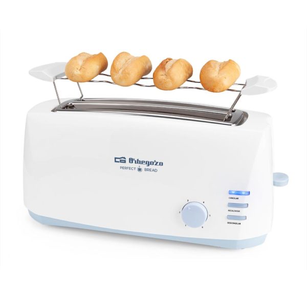 TOSTADOR ORBEGOZO TO 4500 DOS RANURAS 1400W BLANCO