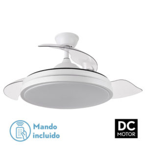VENTILADOR FABRILAMP TRACIA TECHO BLANCO C/ REMOTO 72W