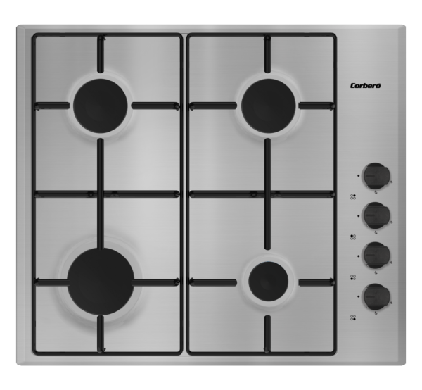 PLACA CORBERO CPGS422X 4FUEGOS INOX BUT/NAT.