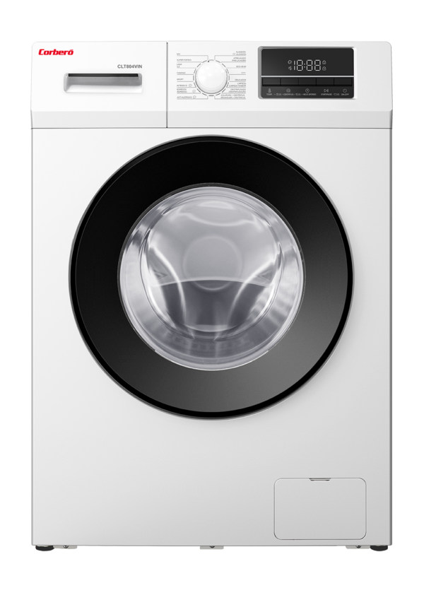 LAVADORA CORBERO CLT804VIN 8KG 1400RPM INVERTER A BLANCO